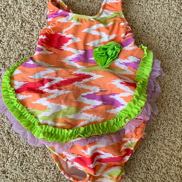 Gymboree Girls Swimsuit Coverup White Striped Beach 4 7-8 14 5-6